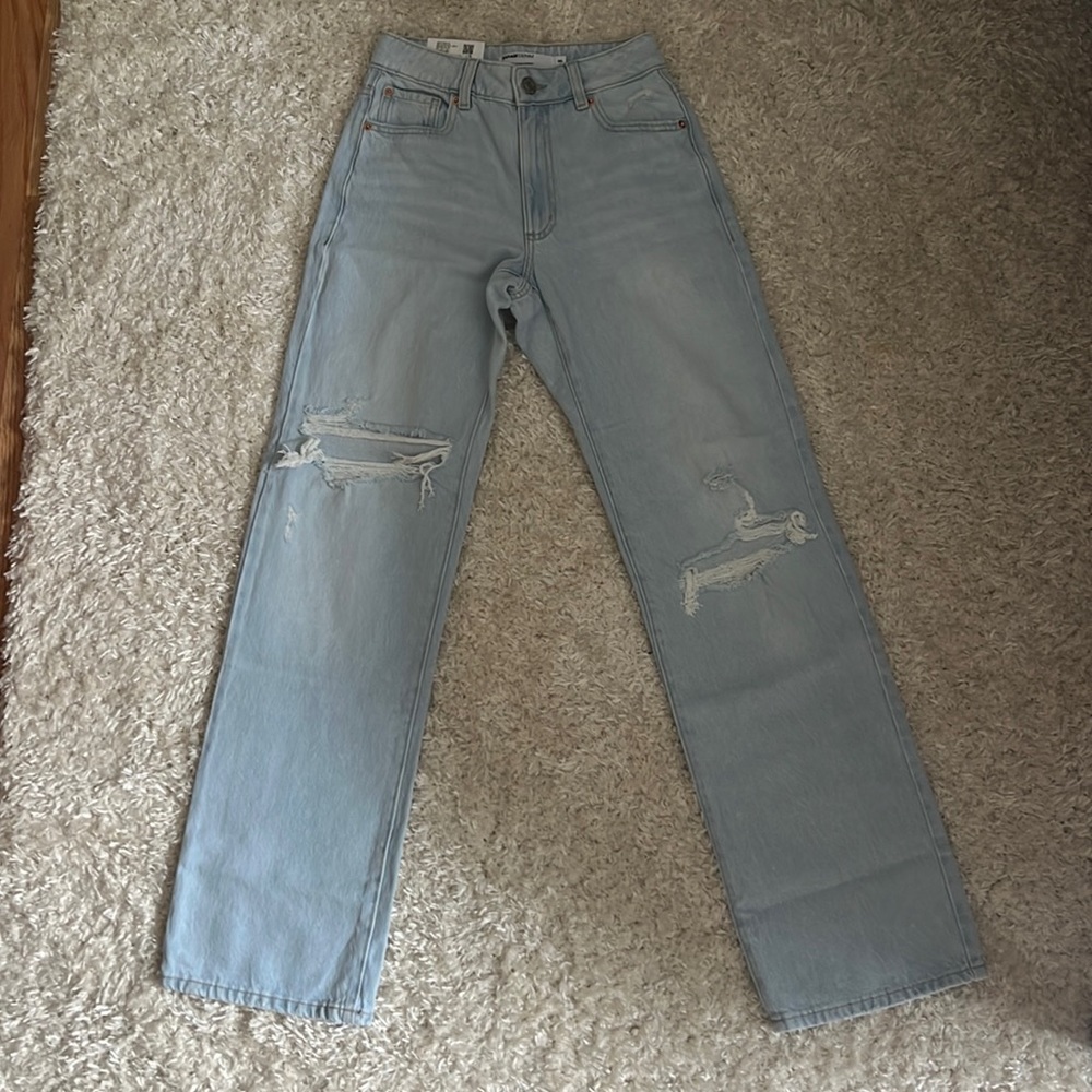 garage straight jeans